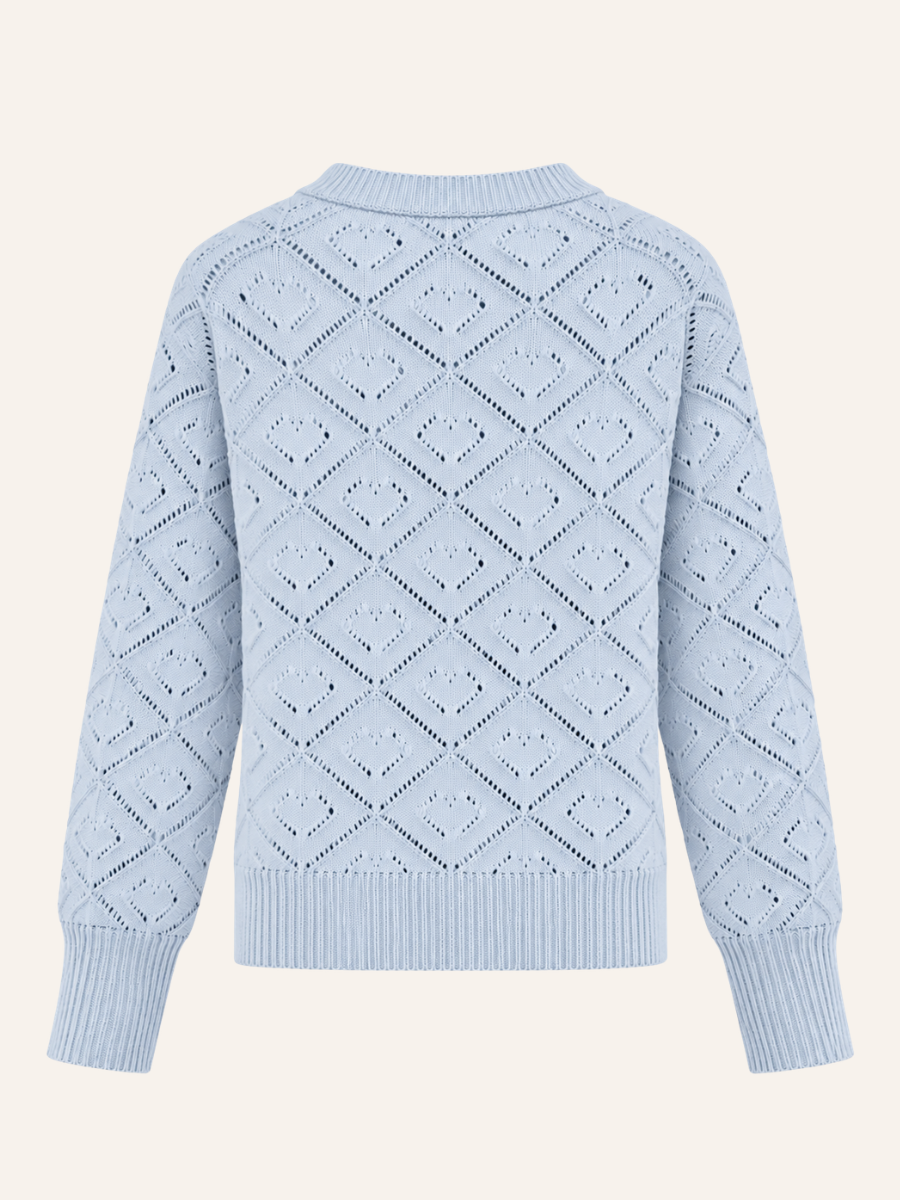 Elara Diamond Knit Vest