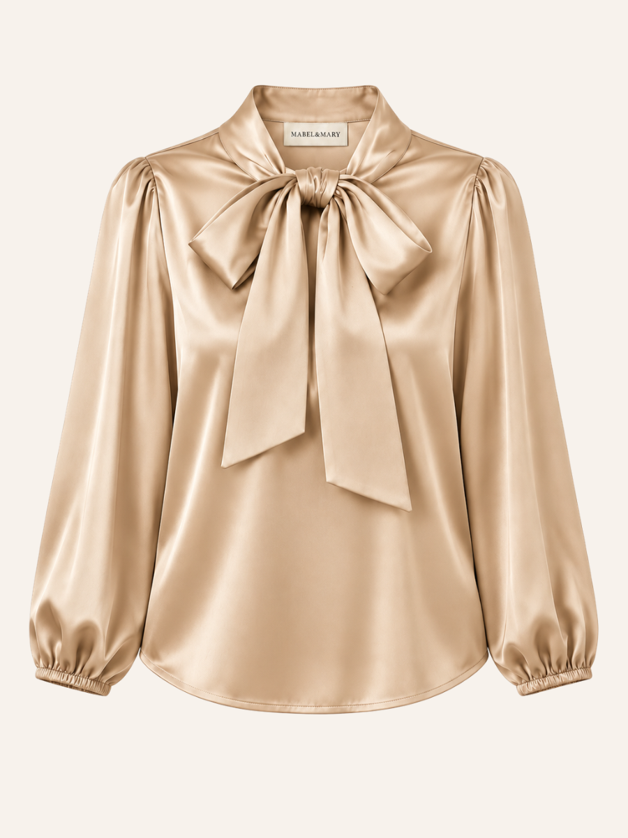 Bow-Neck Blouse