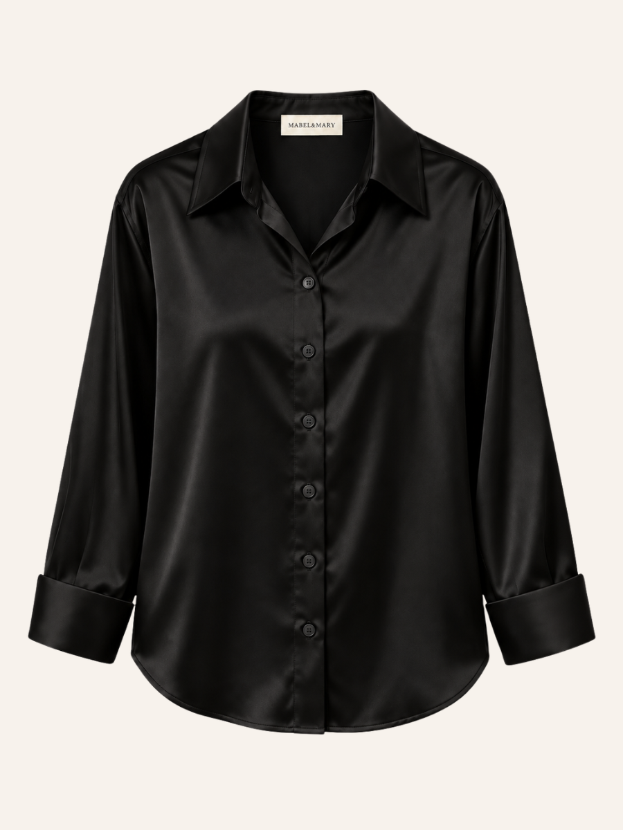 Collared Button-Up Blouse