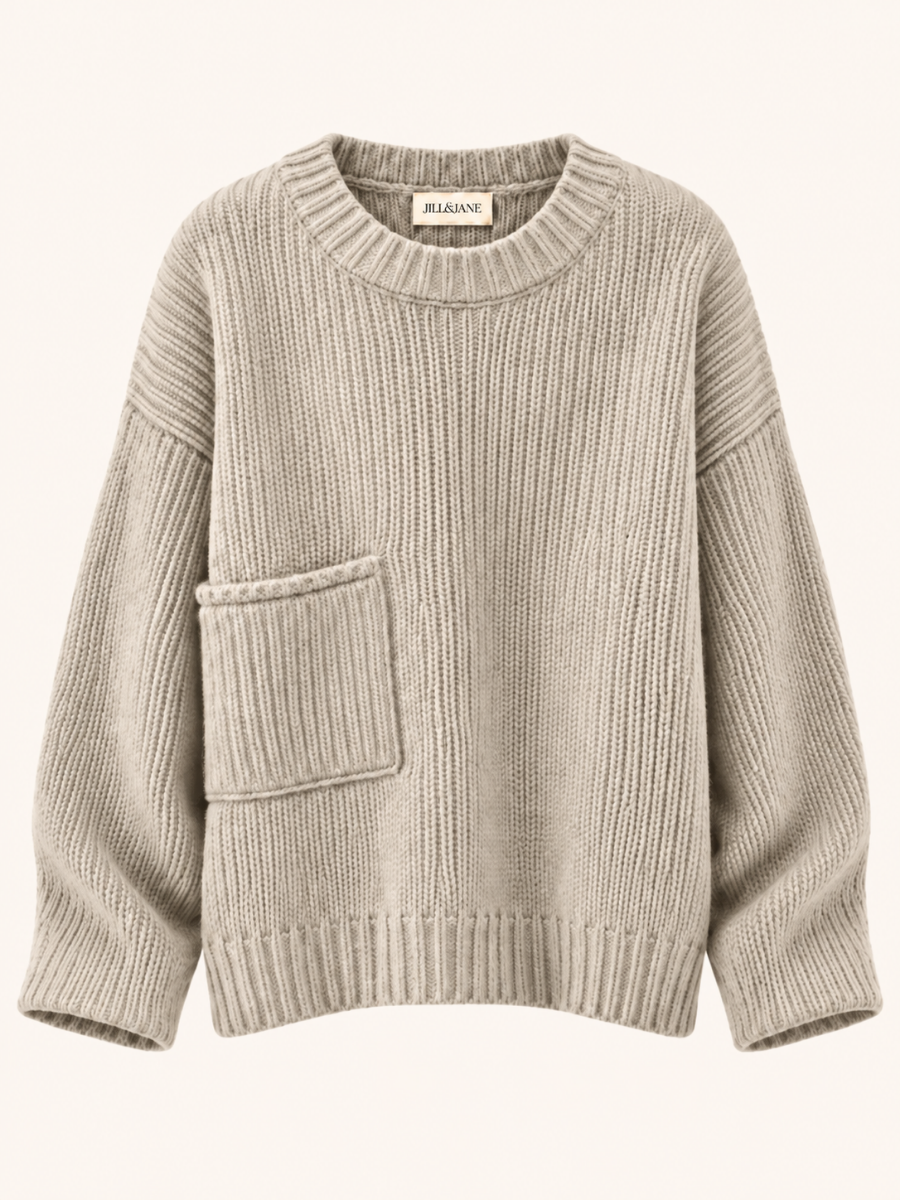 Chunky Knit Pocket Sweater