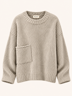Chunky Knit Pocket Sweater
