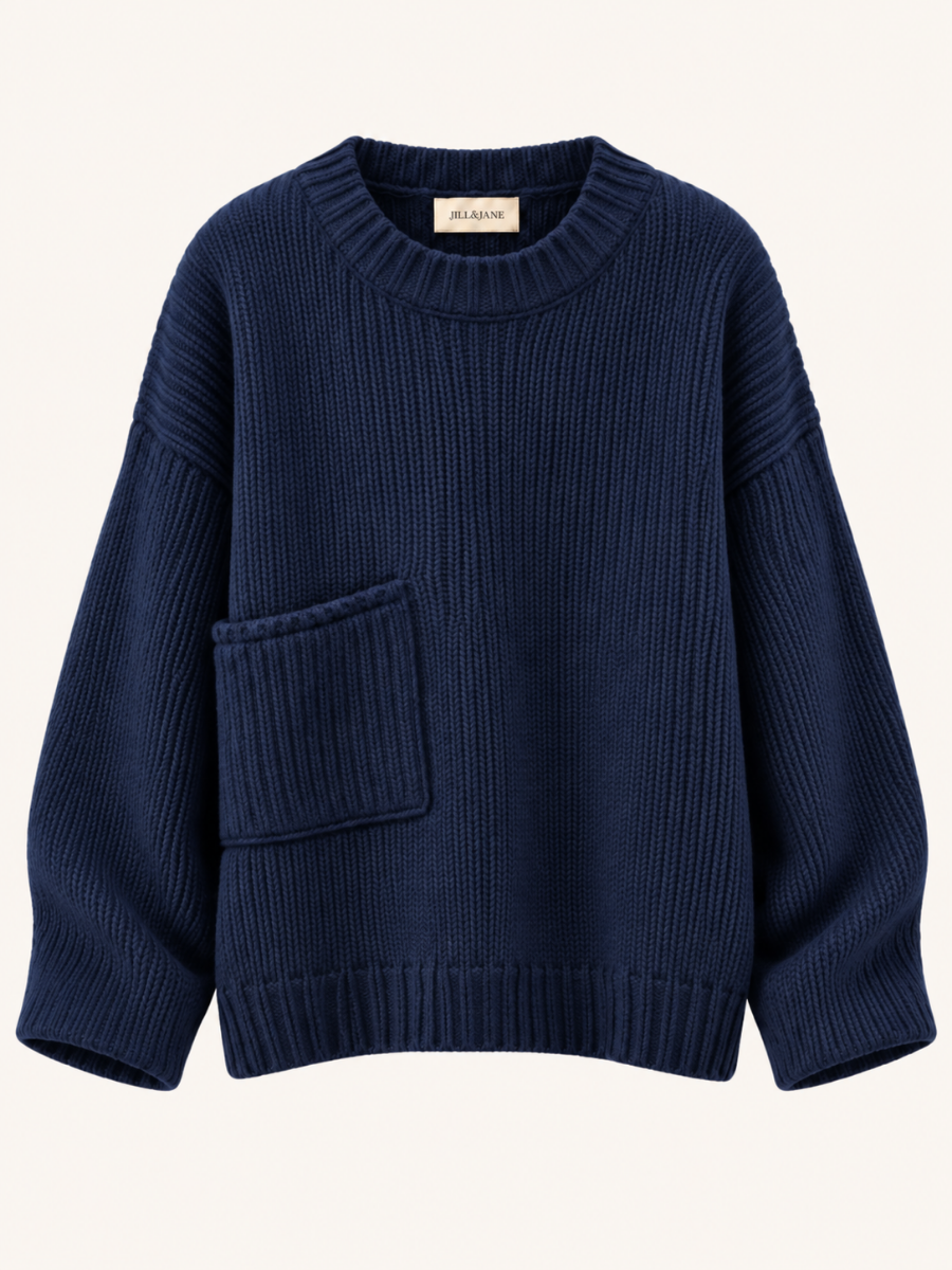 Chunky Knit Pocket Sweater