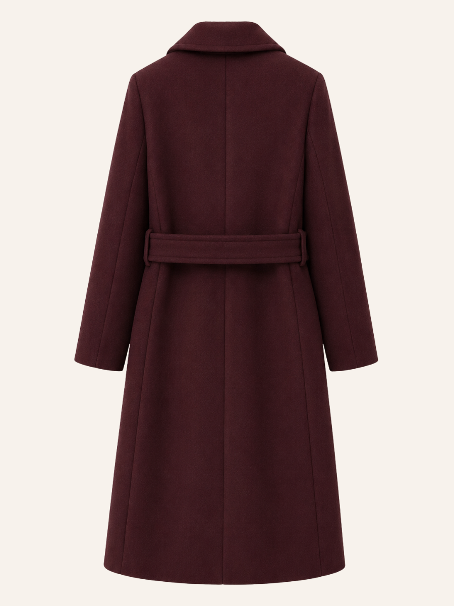 Button-Tab Tailored Coat