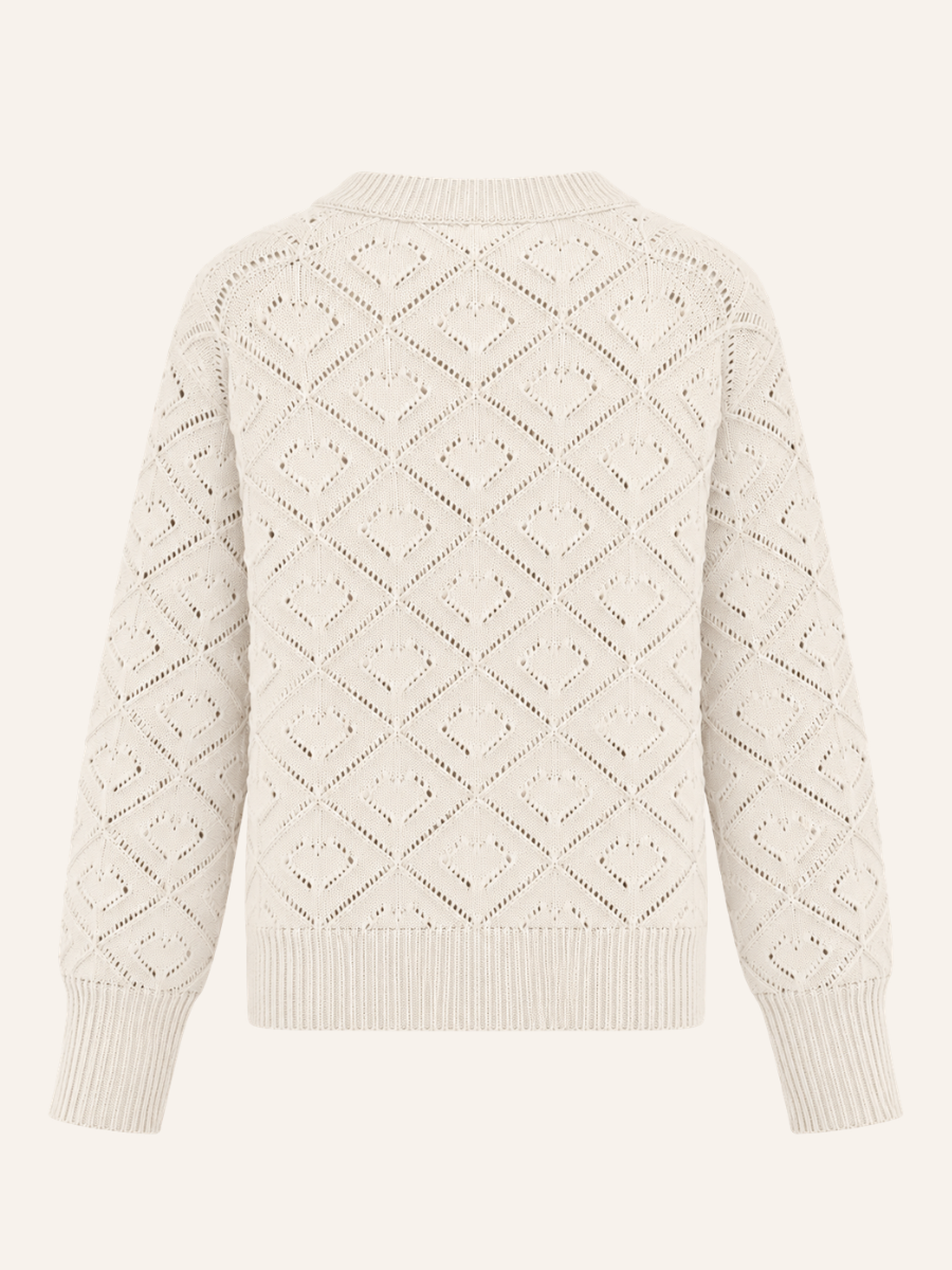 Elara Diamond Knit Vest