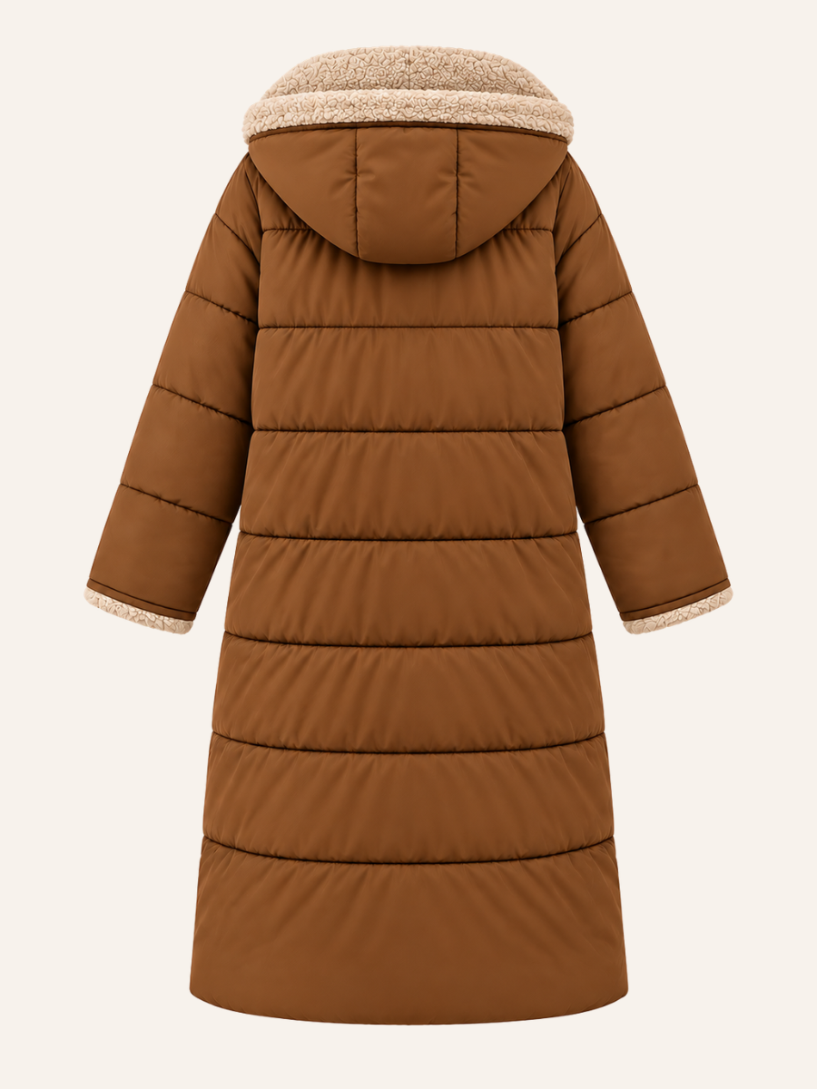 Shearling Hooded Pufferjas