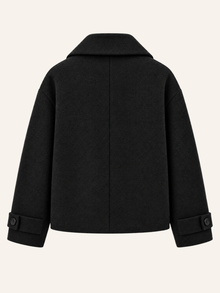 Double-Breasted Cropped Jacket