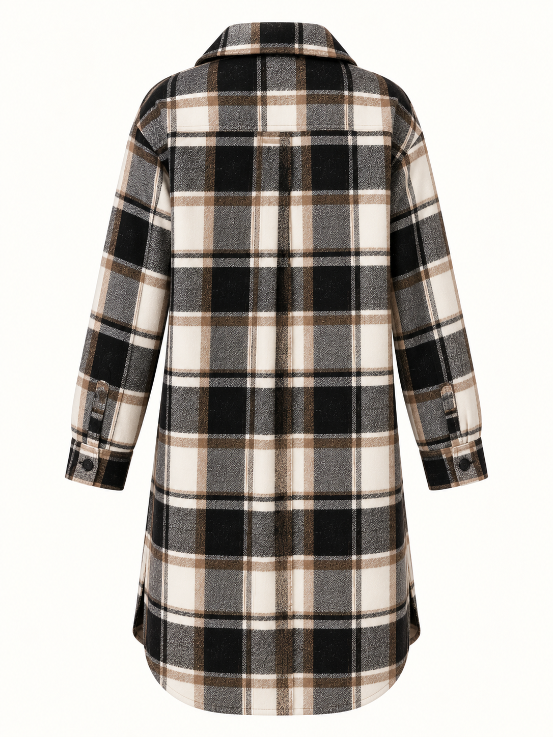 Plaid Longline Coat