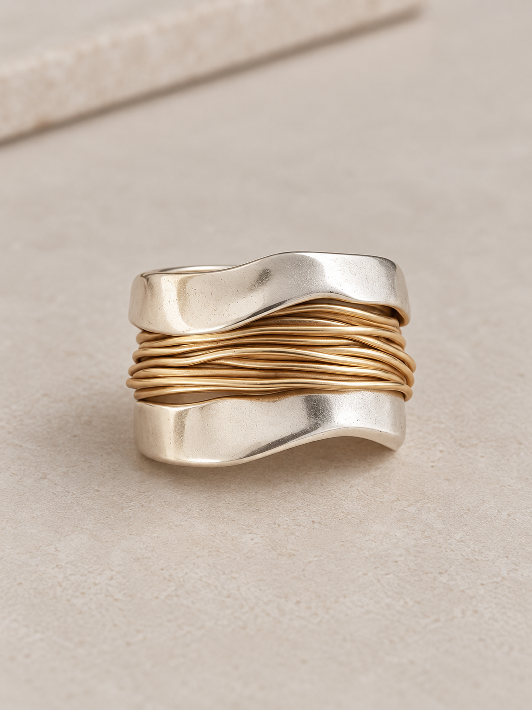 Mixed-Metal Statement Ring