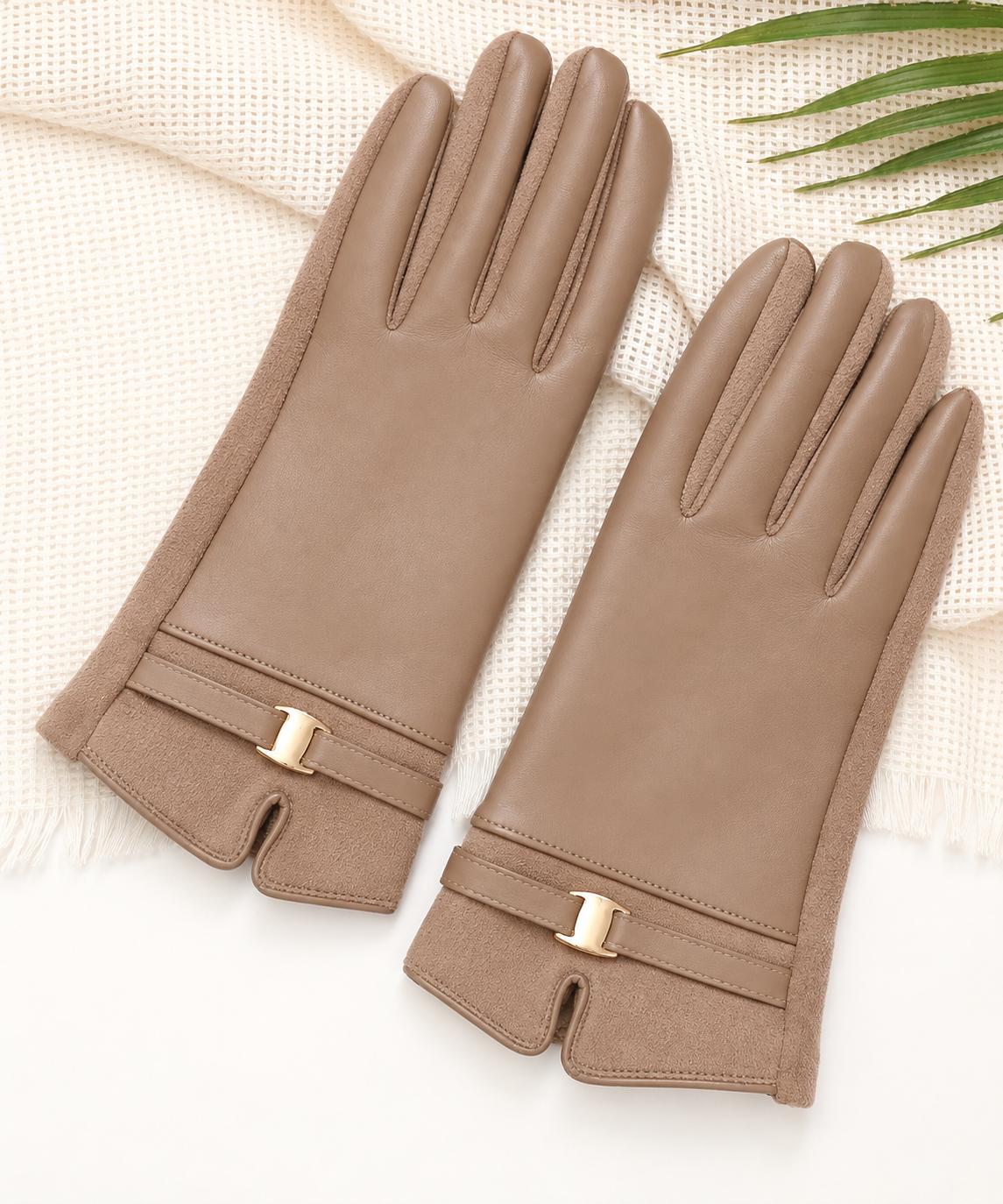 Leather-Look Handschoenen
