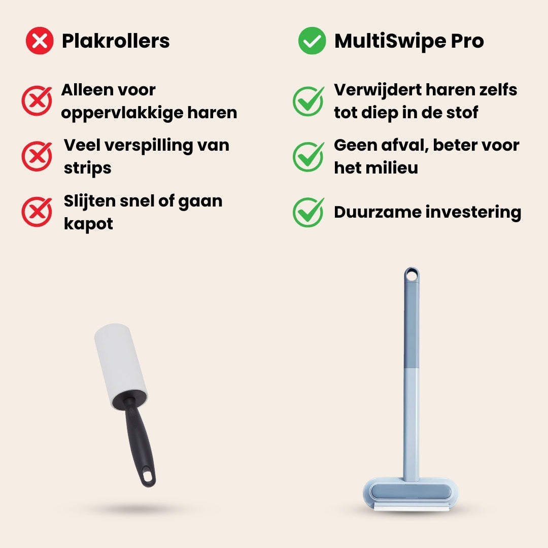 MultiSwipe Pro - 3-in-1 Huisdierhaar Verwijderaar