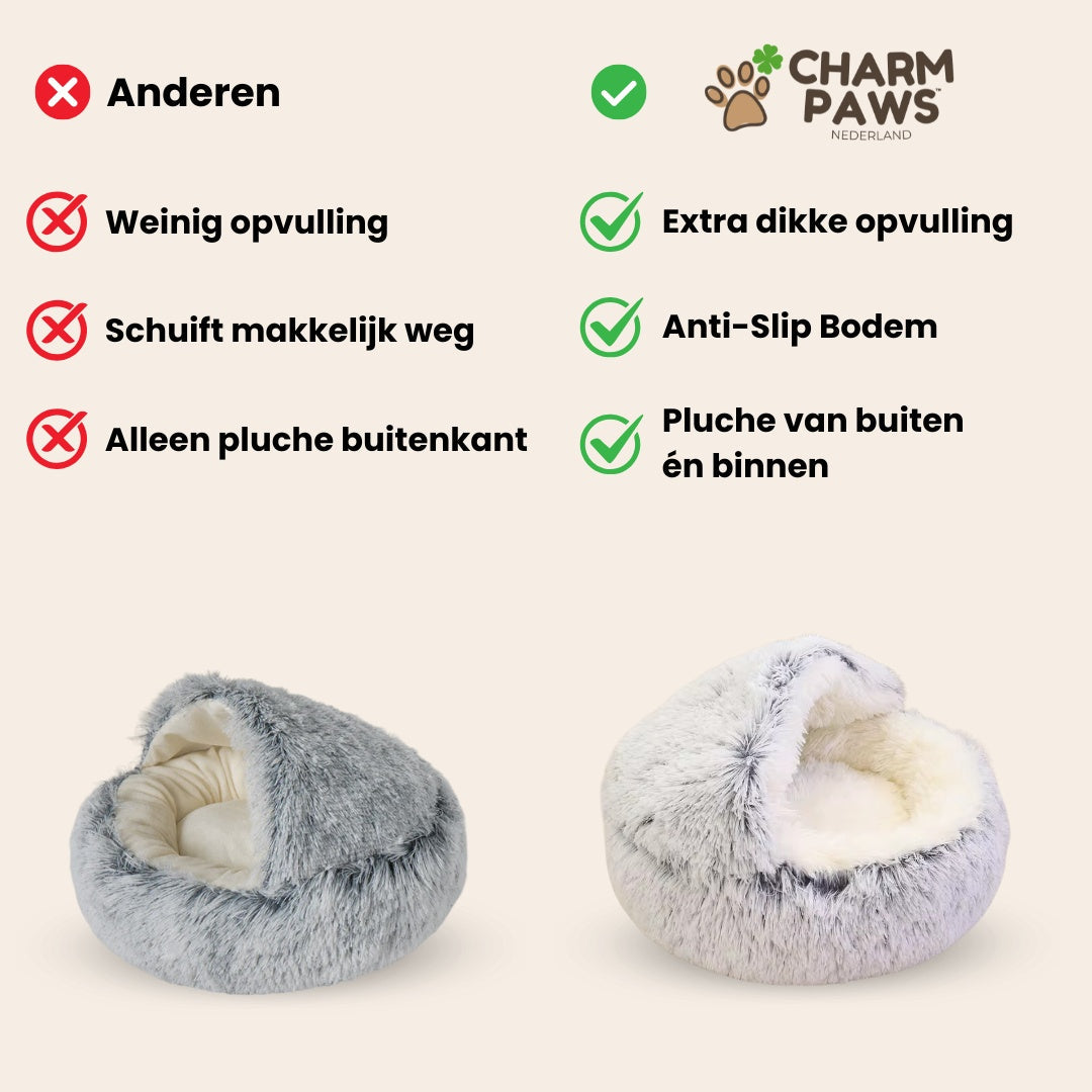Luxe Kalmerend Slaapnest - Voor Katten & Kleine Honden