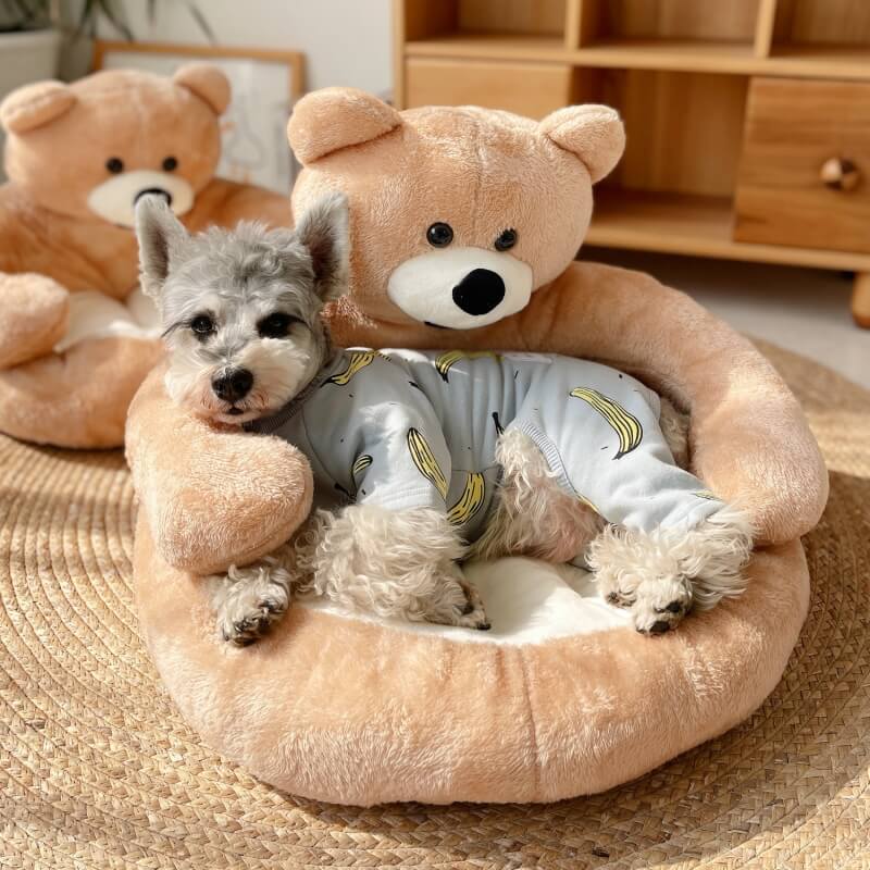 Schattige Kattenmand met Afneembare Knuffelbeer