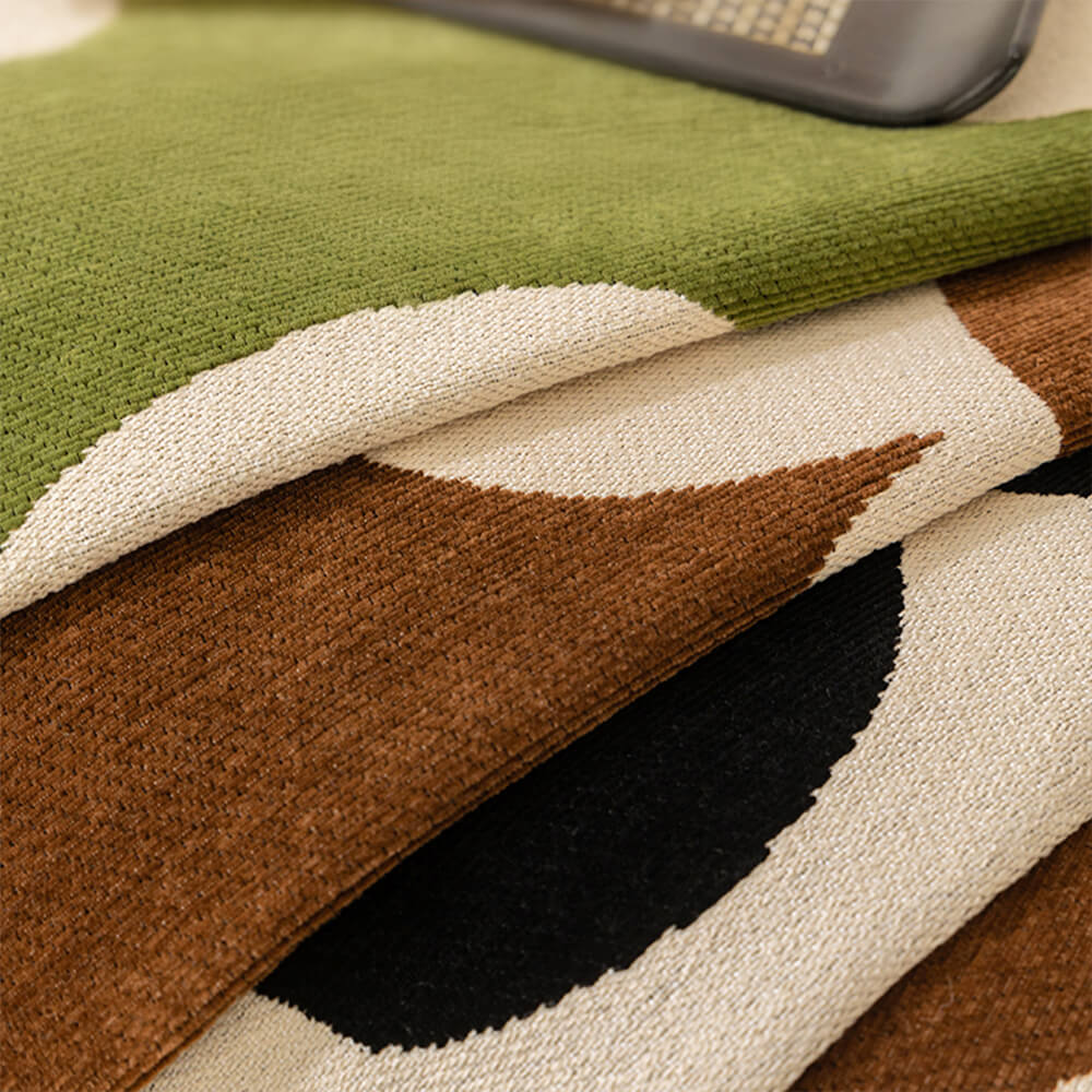 Elegante Chenille Bankhoes met Bloemenpatroon