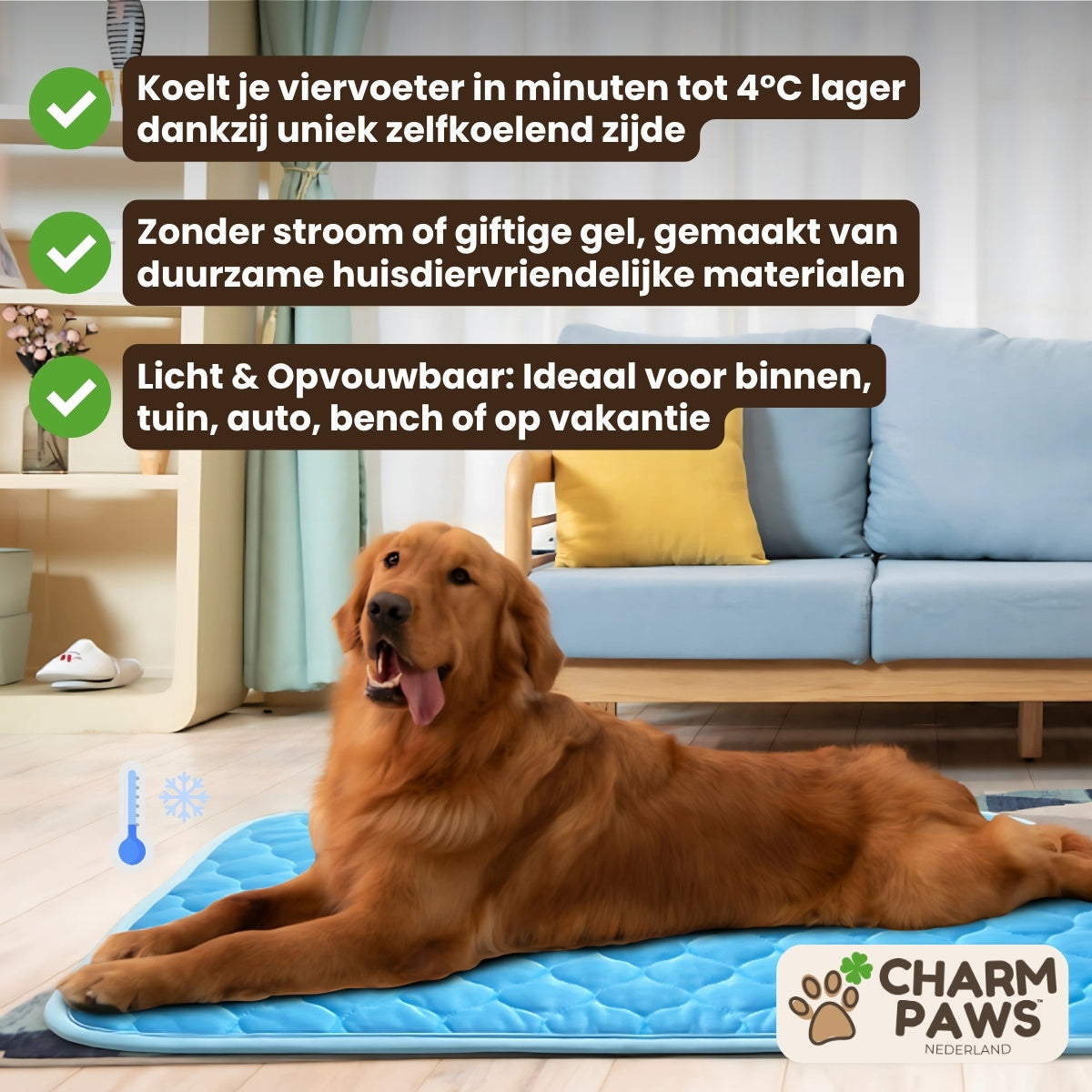 IcyNap - Zelfkoelende Ligmat voor Huisdieren