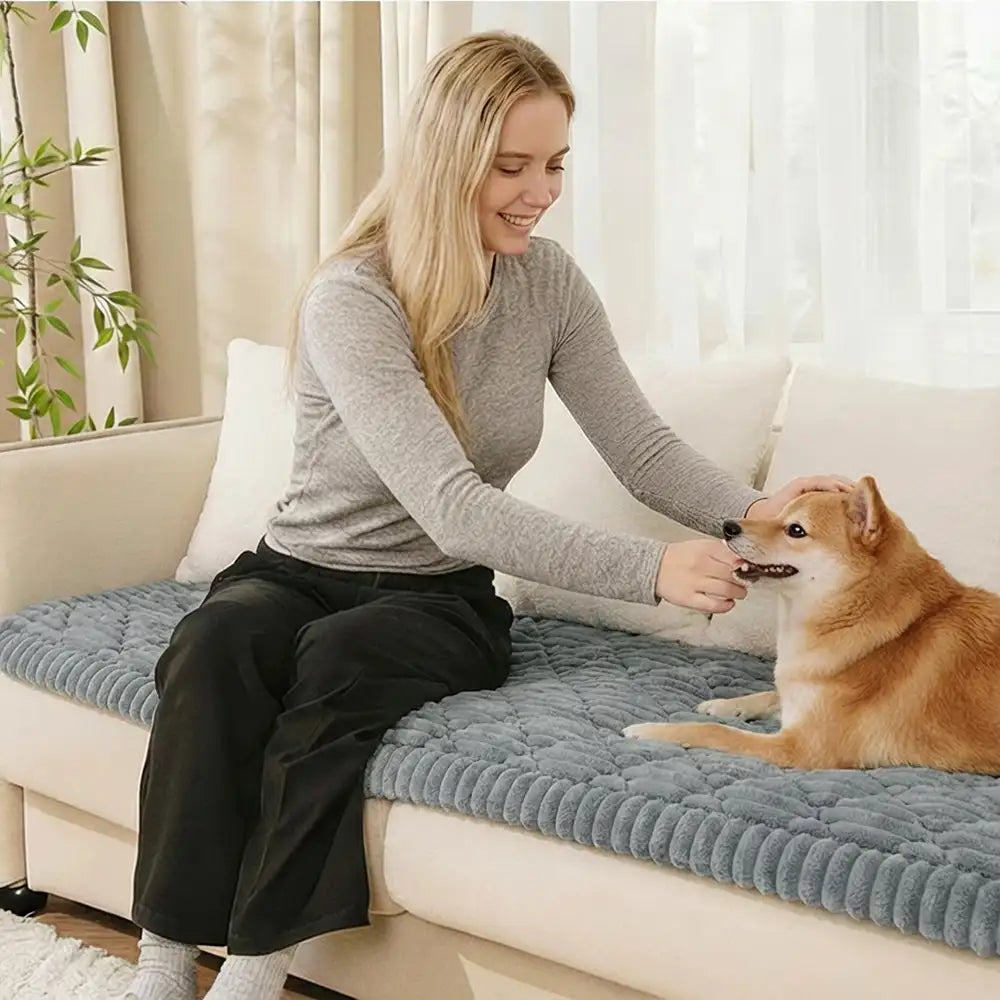 Geribbelde Chenille Bankbeschermer