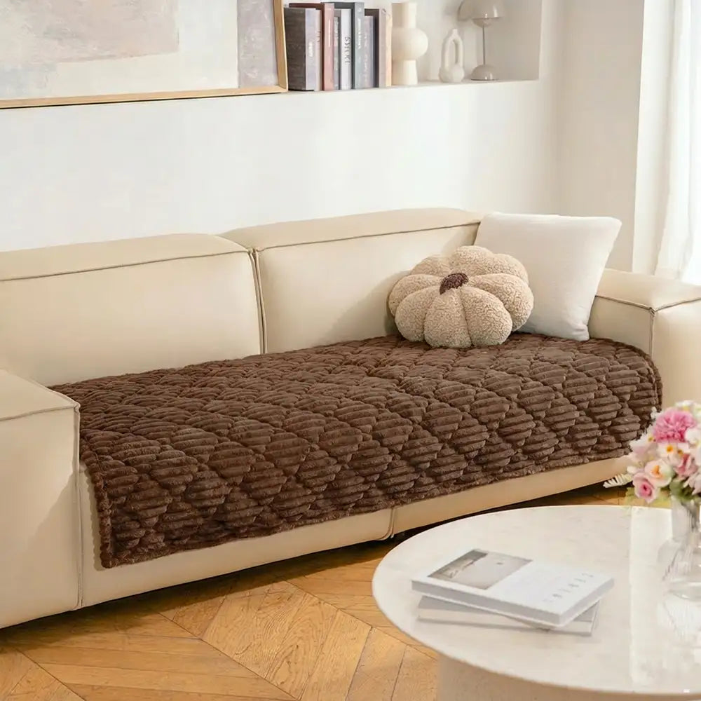 Geribbelde Chenille Bankbeschermer