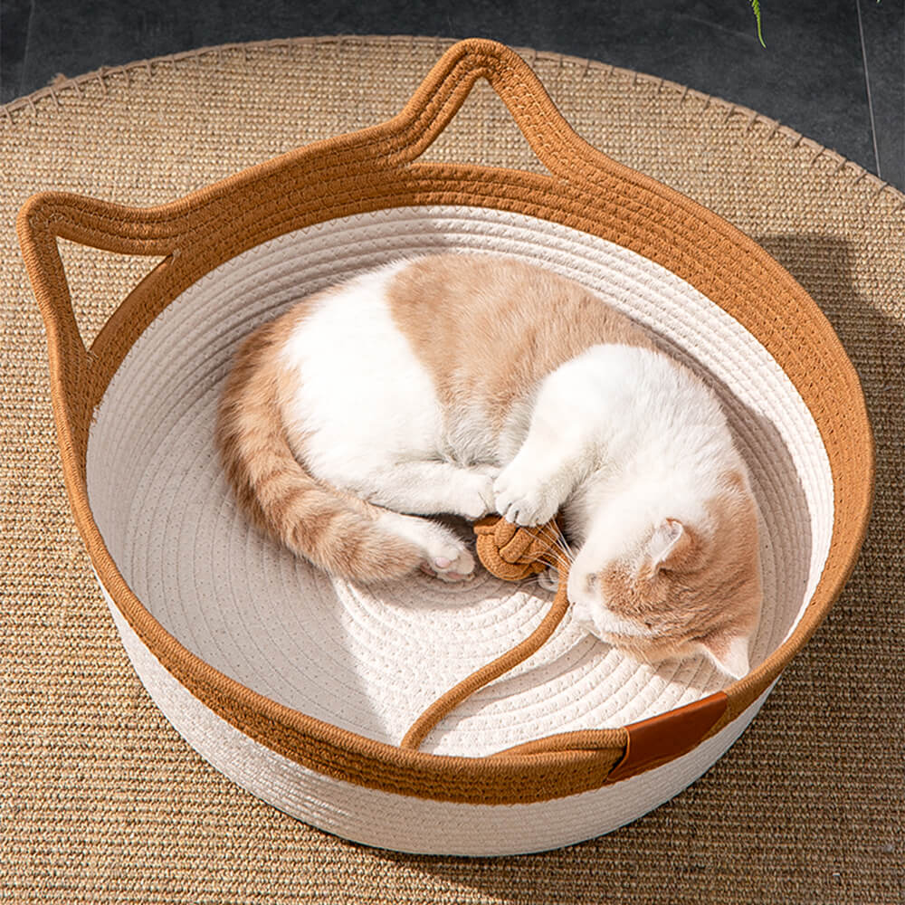 Handgemaakte Geweven Kattenmand