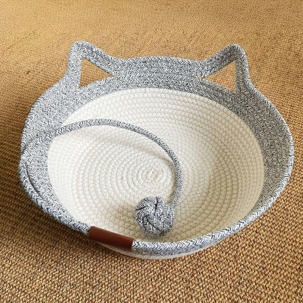 Handgemaakte Geweven Kattenmand