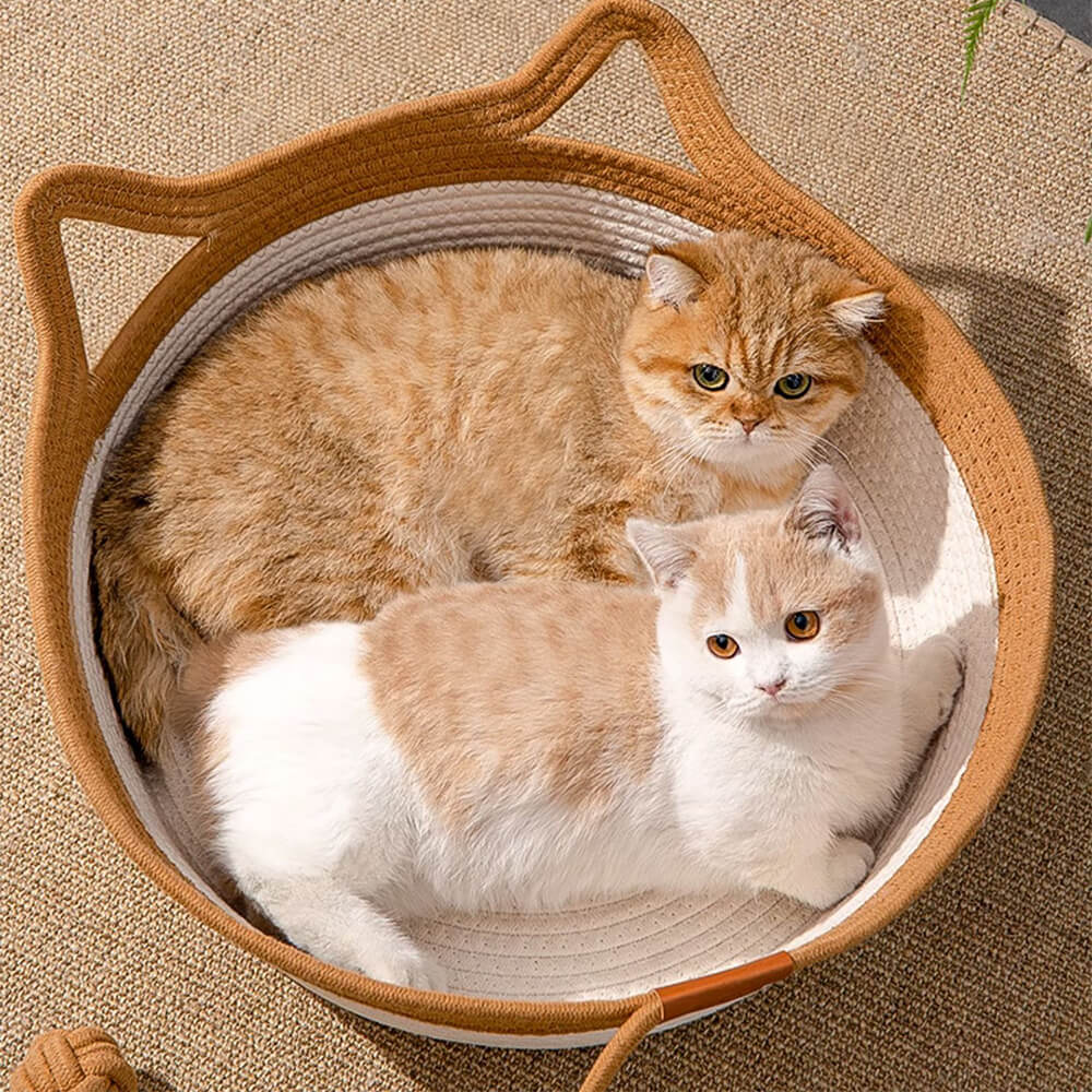 Handgemaakte Geweven Kattenmand