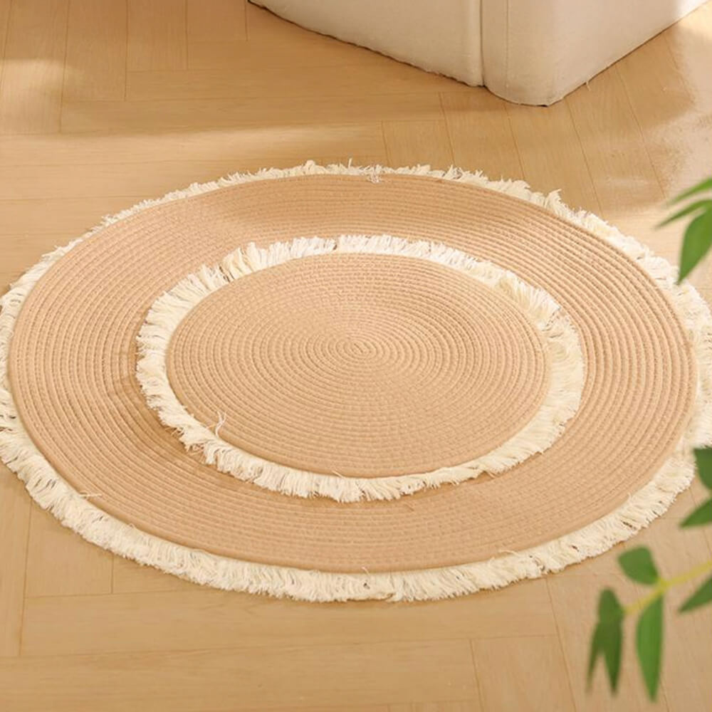 Scandinavische Handgeweven Krabmat voor Katten