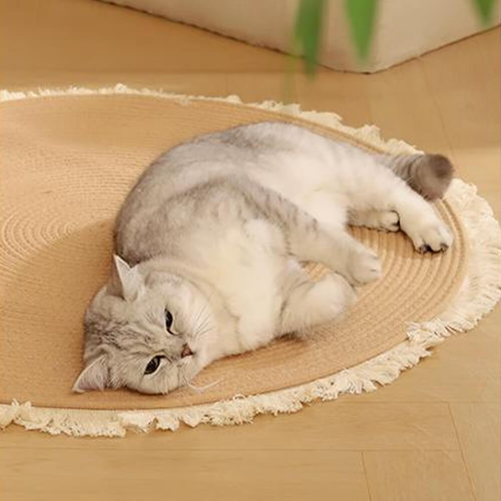 Scandinavische Handgeweven Krabmat voor Katten