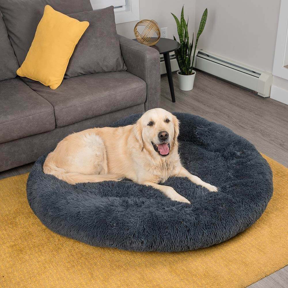Ronde Fluffy Hondenmand