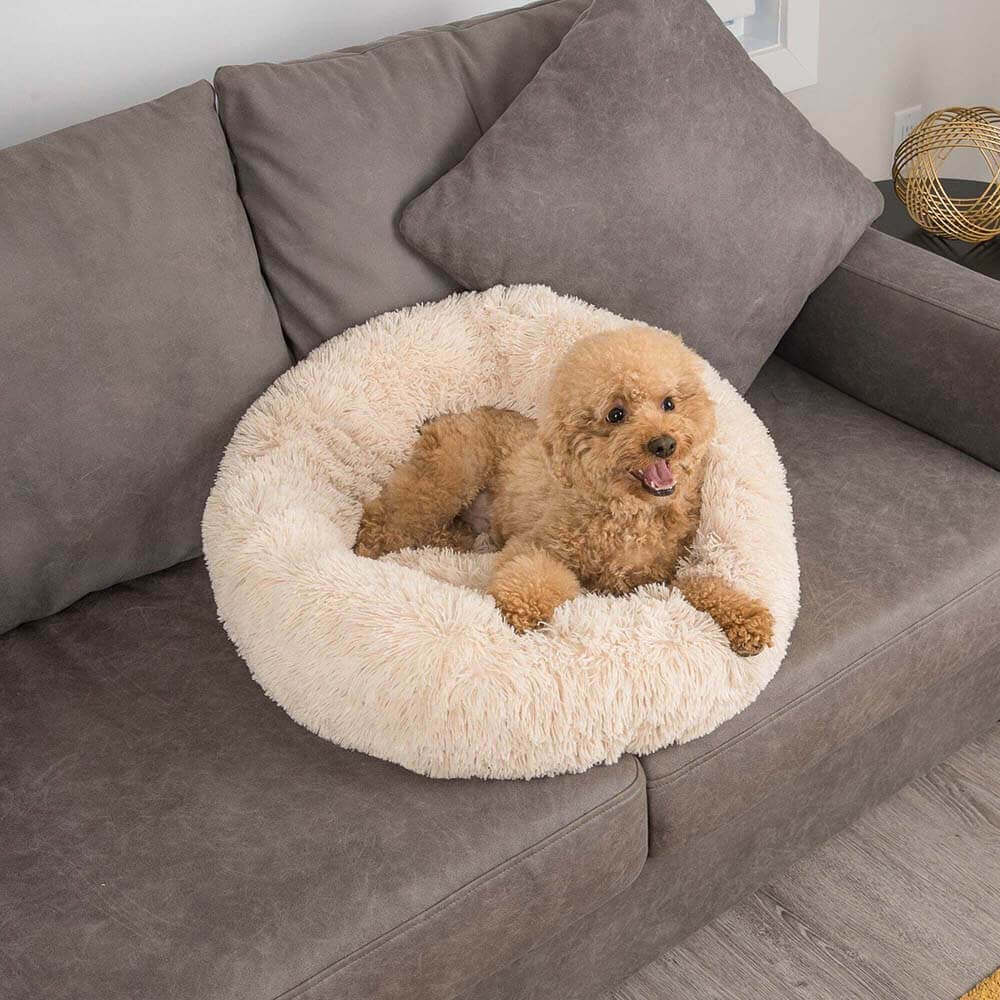 Ronde Fluffy Hondenmand