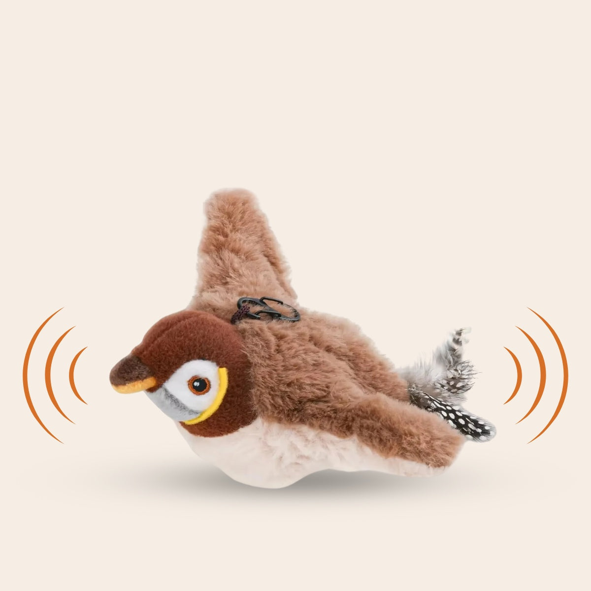 Realistische Simulatie Vogel voor Katten - Grote Mus (Flappert + Tjilpt)