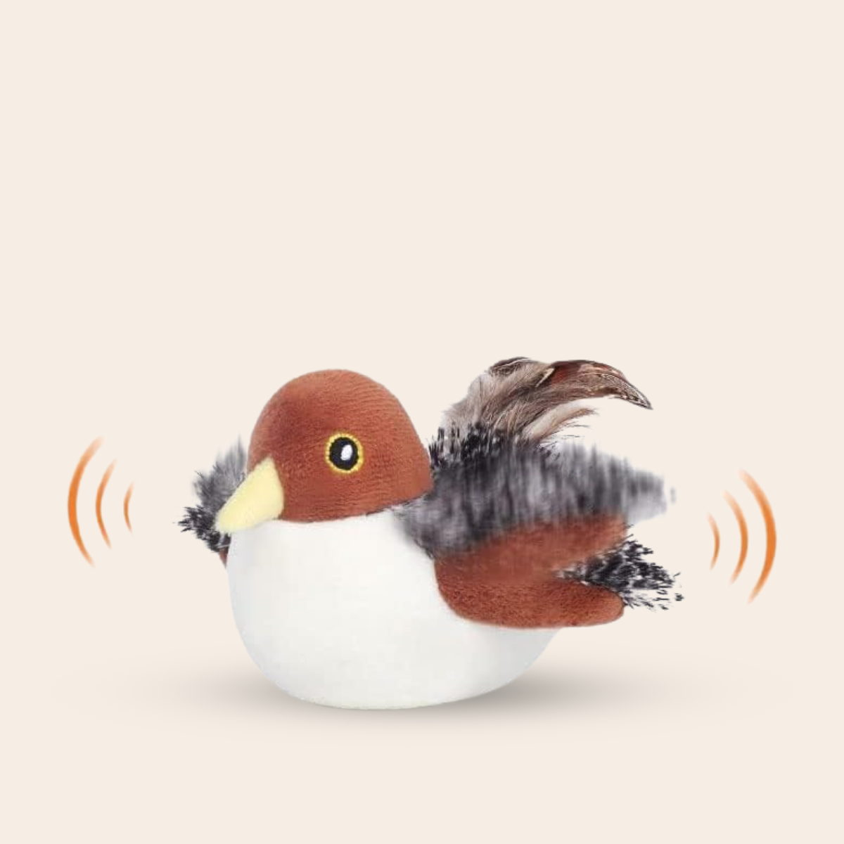 Realistische Simulatie Vogel voor Katten - Kleine Mus (Flappert + Tjilpt)