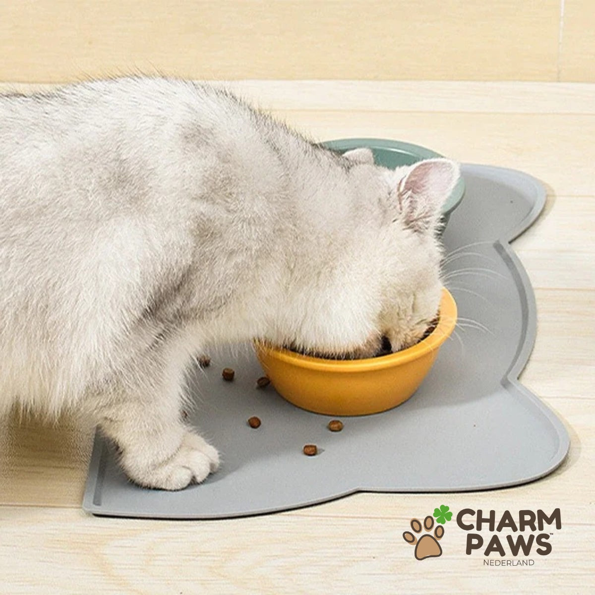 Katten Placemat - Anti-Slip & Waterafstotend voor Voer- en Drinkbak