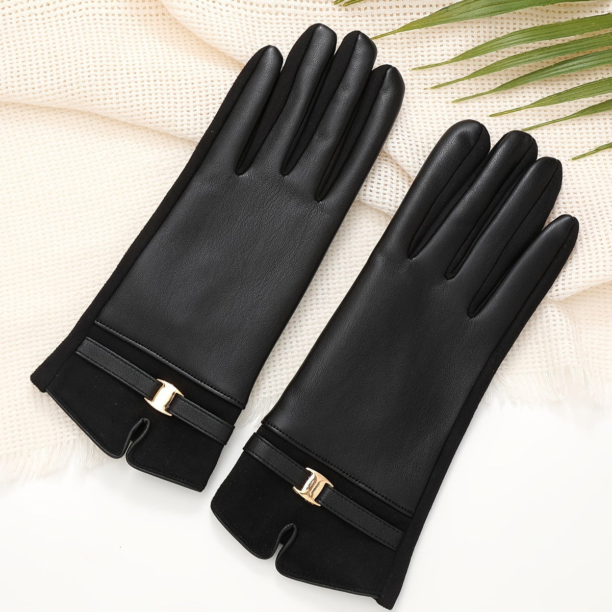 Leather-Look Handschoenen