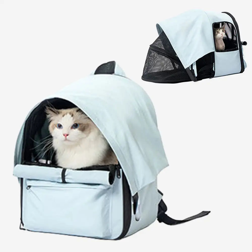 Uitbreidbare Kattenrugzak met Zonnescherm