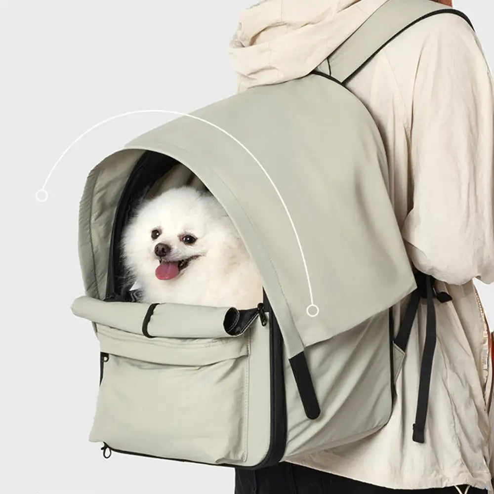 Uitbreidbare Kattenrugzak met Zonnescherm