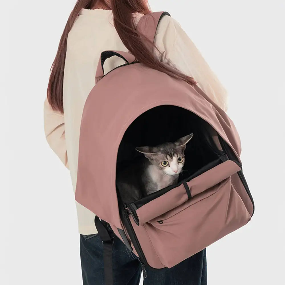 Uitbreidbare Kattenrugzak met Zonnescherm