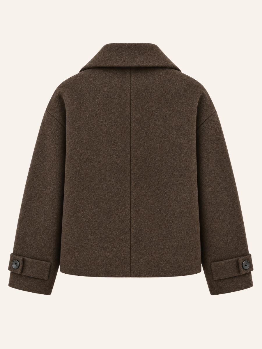 Double-Breasted Cropped Jacket