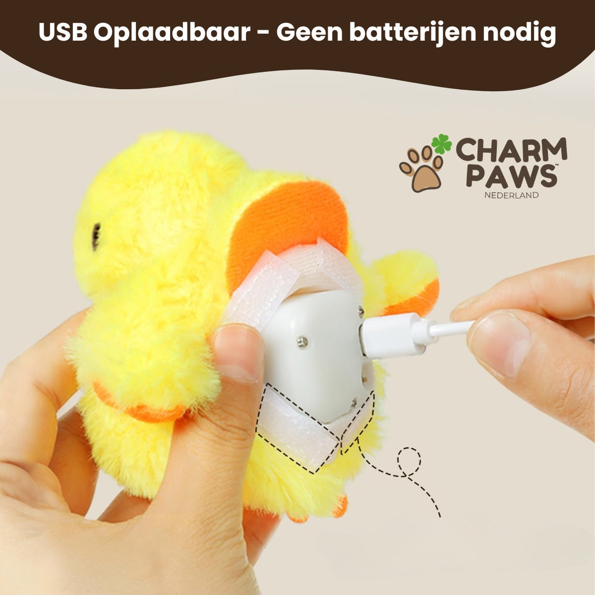 Realistische Simulatie Vogel voor Katten - Eend (Flappert + Kwaakt)