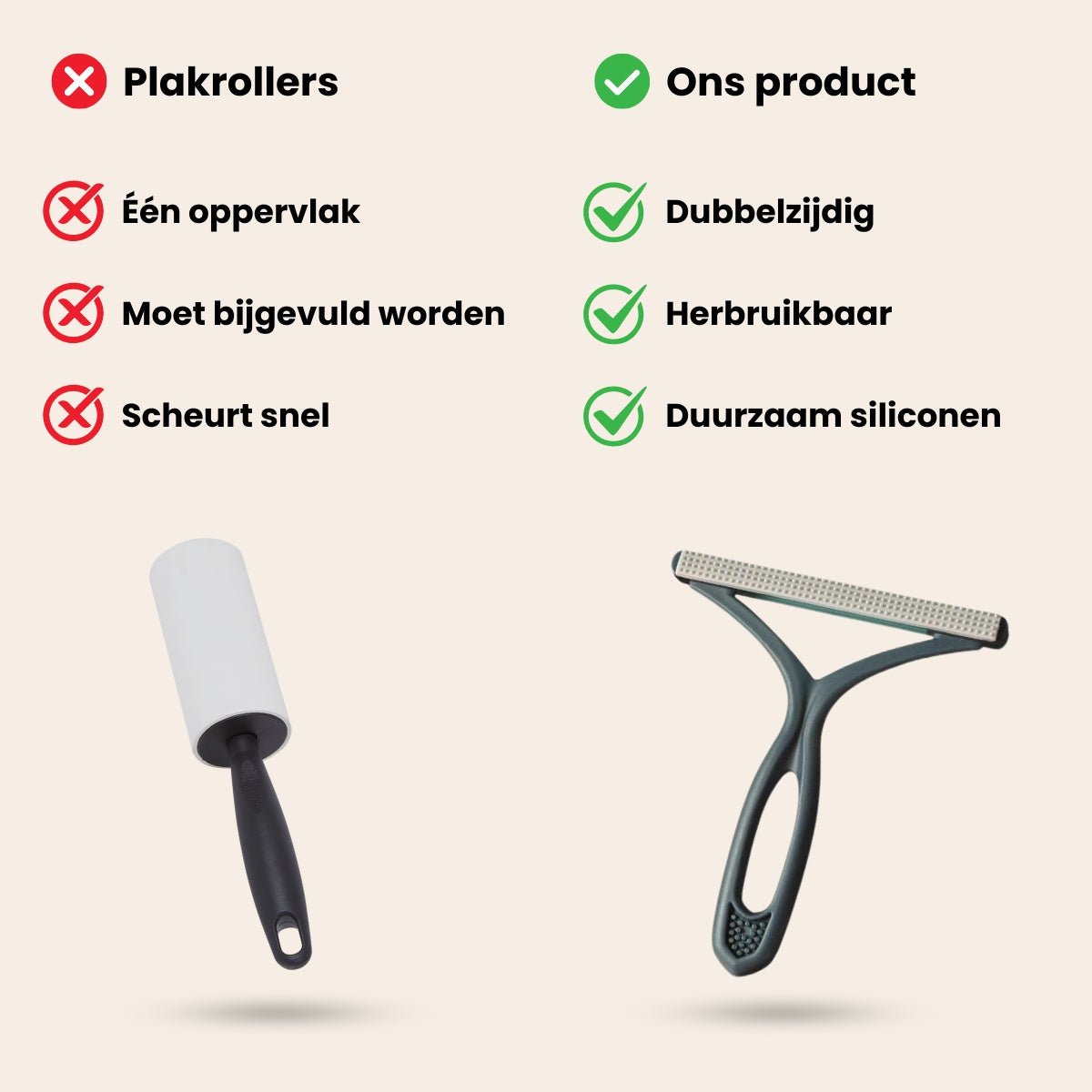 Dubbelzijdige Huisdierhaar Verwijderaar