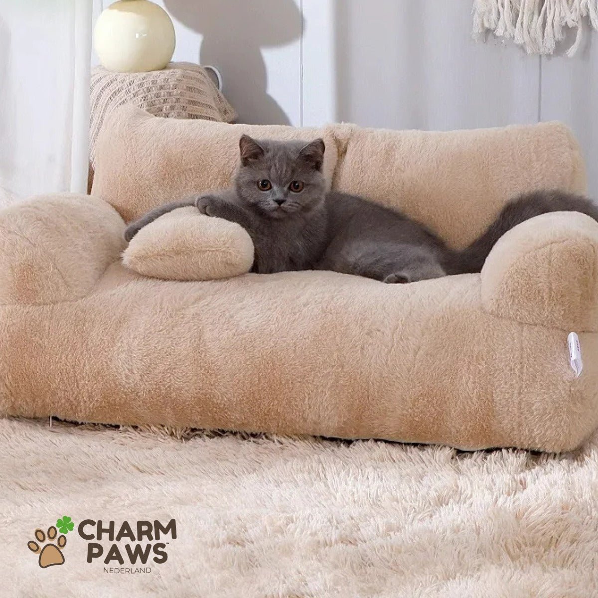 Luxe Kalmerende Sofa - Voor Katten & Kleine Honden