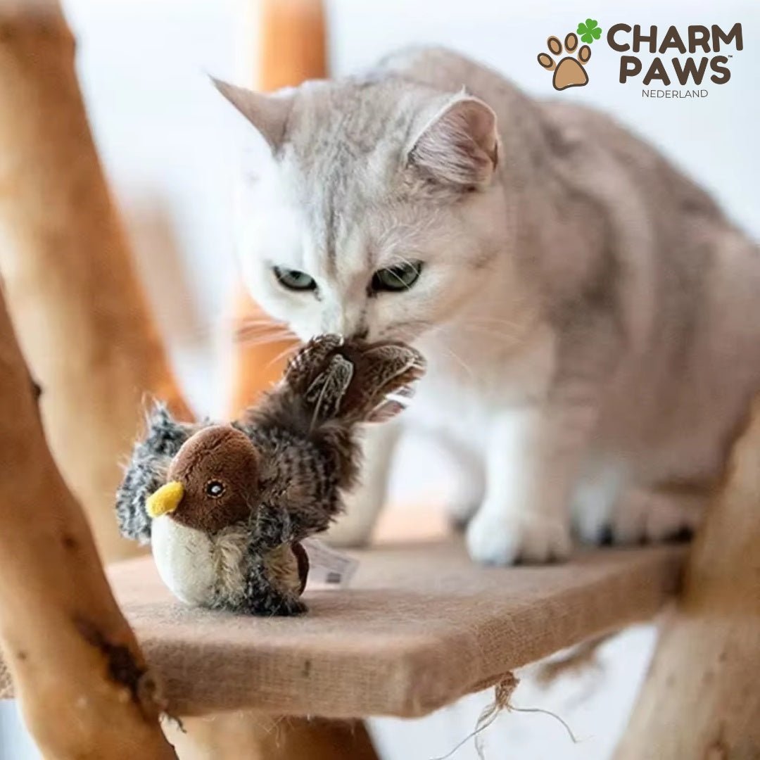 Realistische Simulatie Vogel voor Katten - Kleine Mus (Tjilpt)
