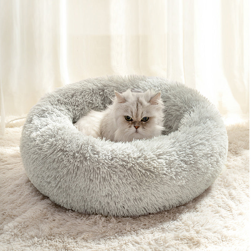 Pluche Donut Wolken Bed - Voor Katten & Kleine Honden