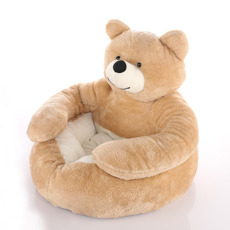 Schattige Kattenmand met Afneembare Knuffelbeer