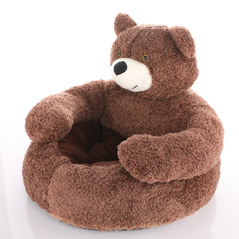 Schattige Kattenmand met Afneembare Knuffelbeer