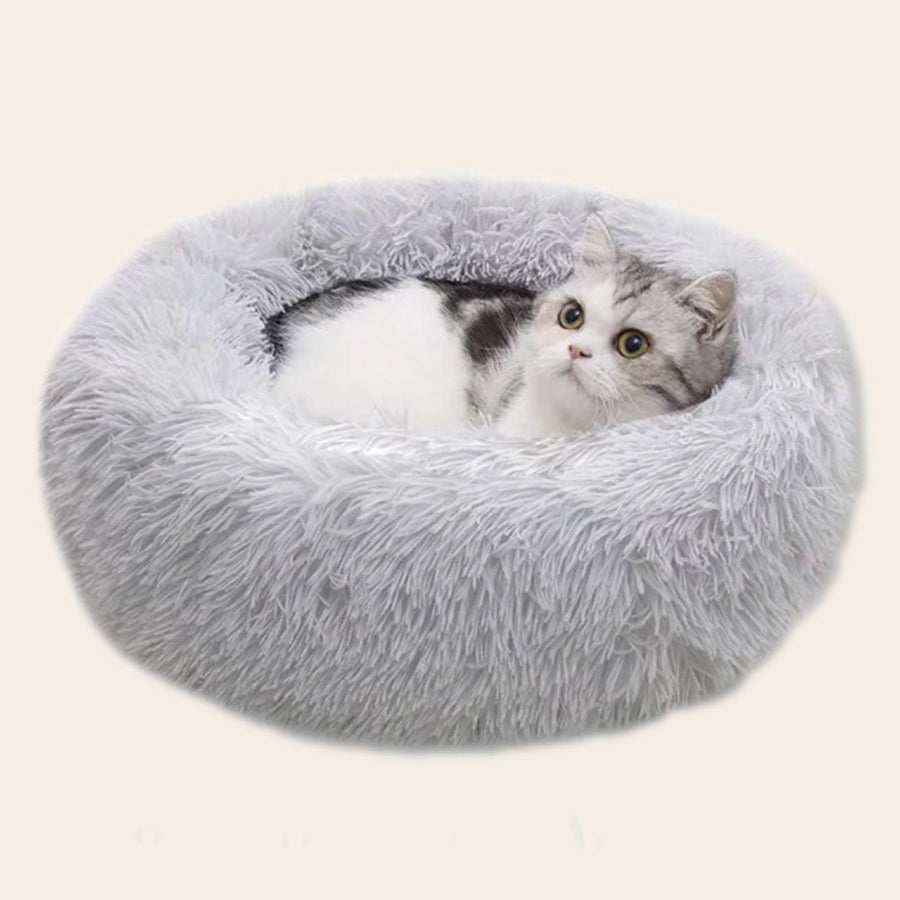 Pluche Donut Wolken Bed - Voor Katten & Kleine Honden