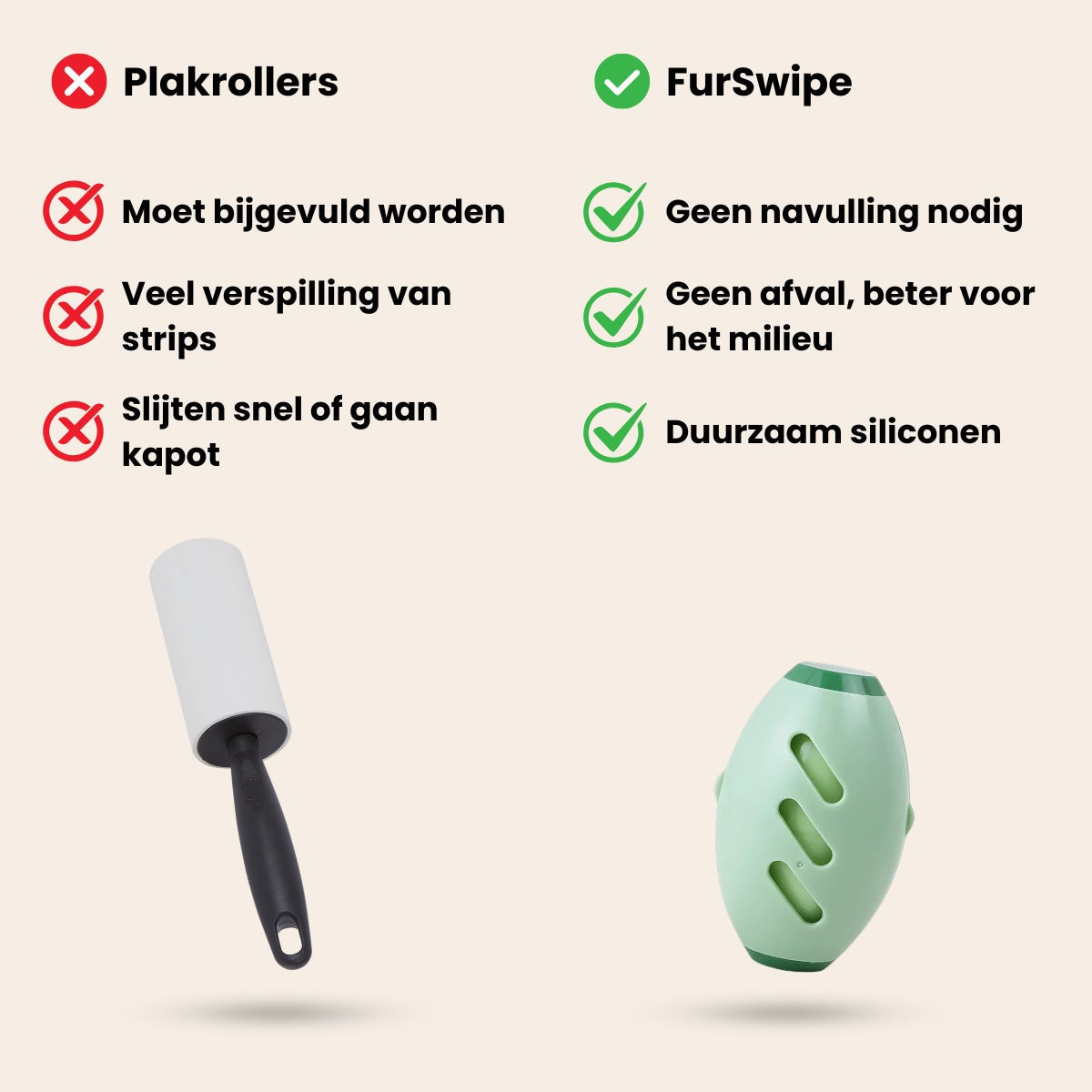 FurSwipe - Herbruikbare Pluizenroller voor Huisdierharen
